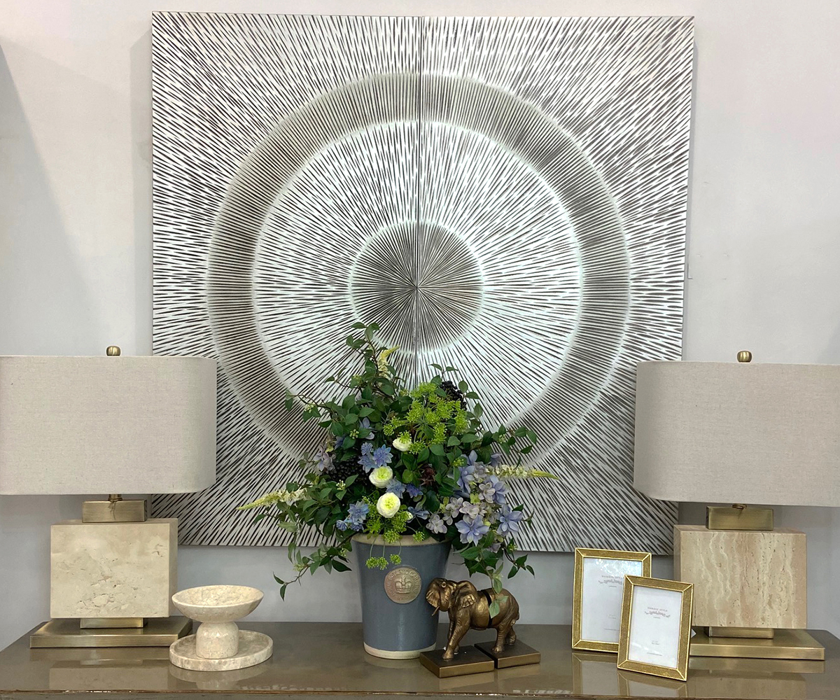 EX-DISPLAY - Sunburst Wooden Carving