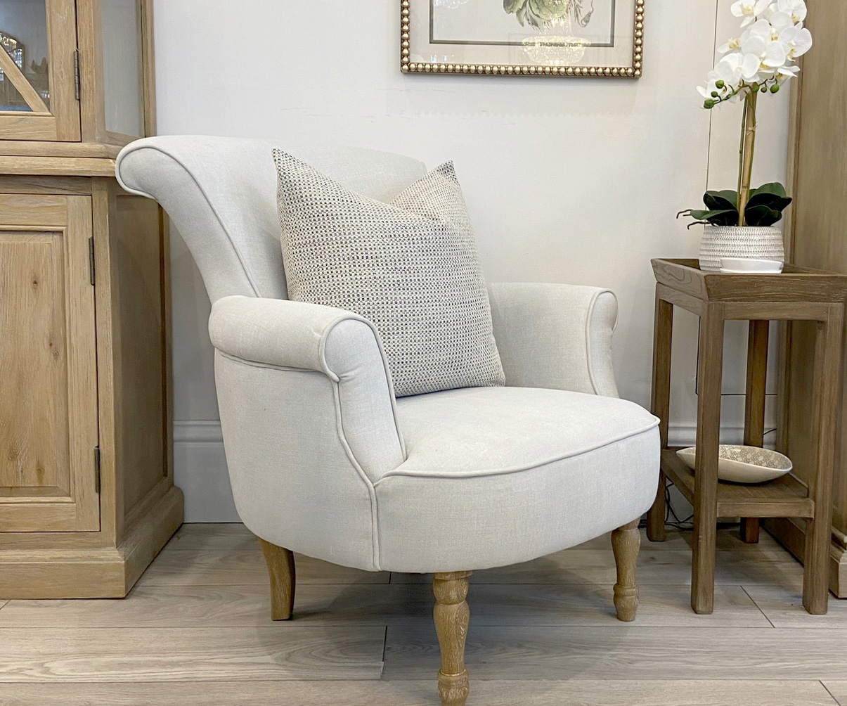 EX-DISPLAY - Nordic Tub Chair in Linnet Silver