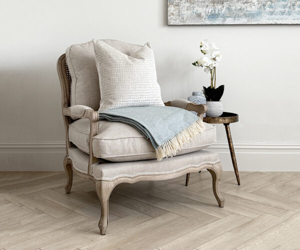 EX-PHOTOSHOOT - Pair of Marie-Antoinette Armchairs in Porridge