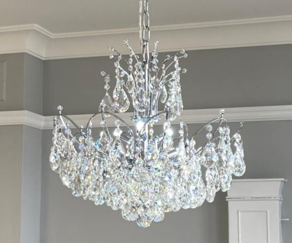 Madeline 9 Light Real Crystal Chandelier