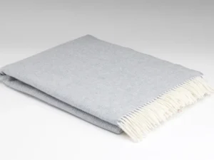 Lambswool Blanket - XL Smoke Herringbone