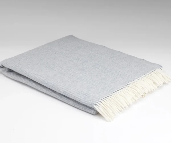 Lambswool Blanket - XL Smoke Herringbone