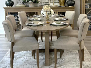 Hamptons Oval Dining Table, 220cm