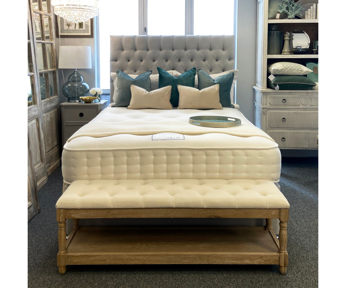 EXDISPLAY BEDROOM SET Richmond King Ottoman Bed in Dove Grey