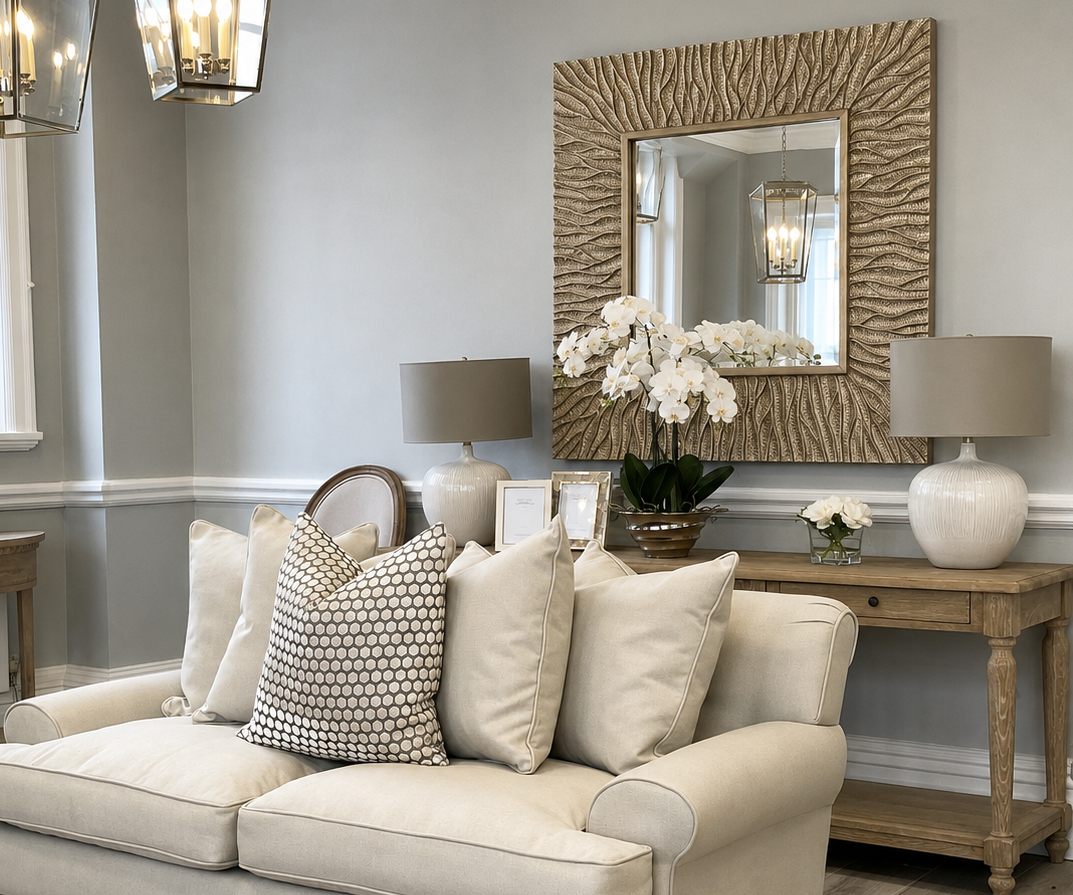 Square Tidal Wave Mirror