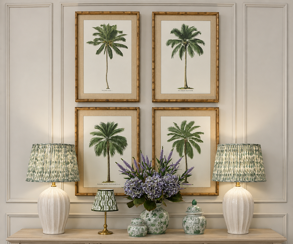 Set of 4 Framed South American Palms - DISCONTINUED