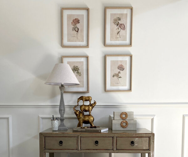PRE-ORDER - Set of 4 Framed Hydrangea Bloom Prints