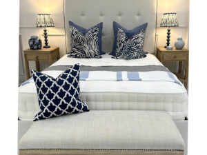 EX-DISPLAY - King Size Soho Headboard, Divan Base with Two Drawers & 2000 Pocket Sprung Mattress