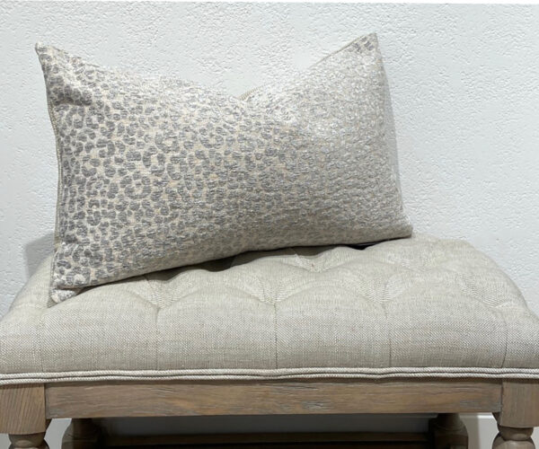 NEW IN - Cushion - Wildcat Silver 59x36cm