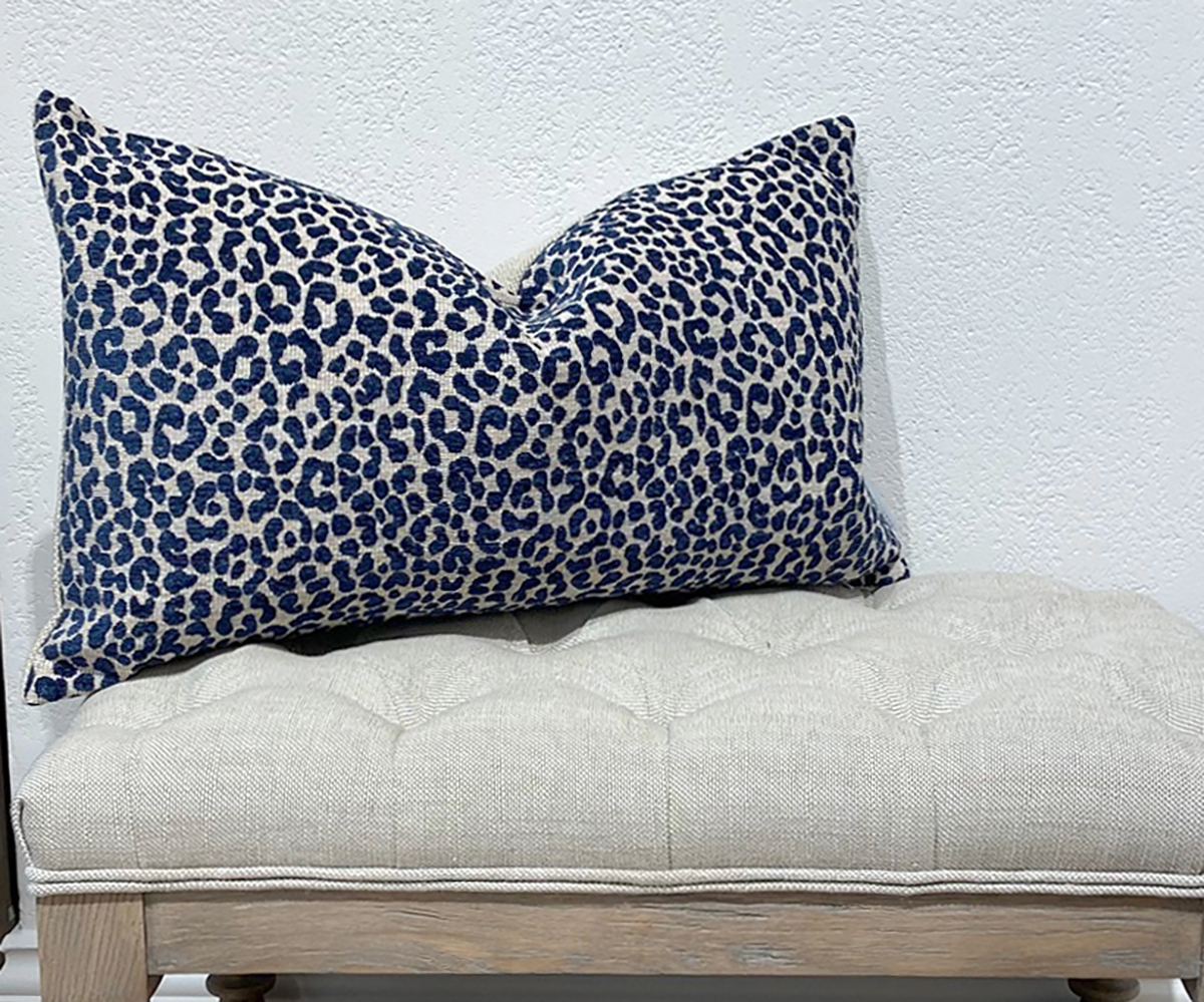 NEW IN - Cushion - Wildcat Indigo 59x36cm