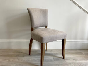 Lars Dining Chair in Ash Grey Leather