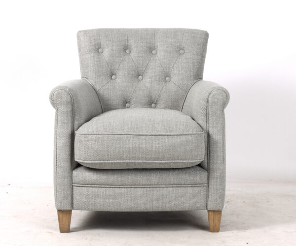 Karine Armchair in Swedish Grey - ETA Sept