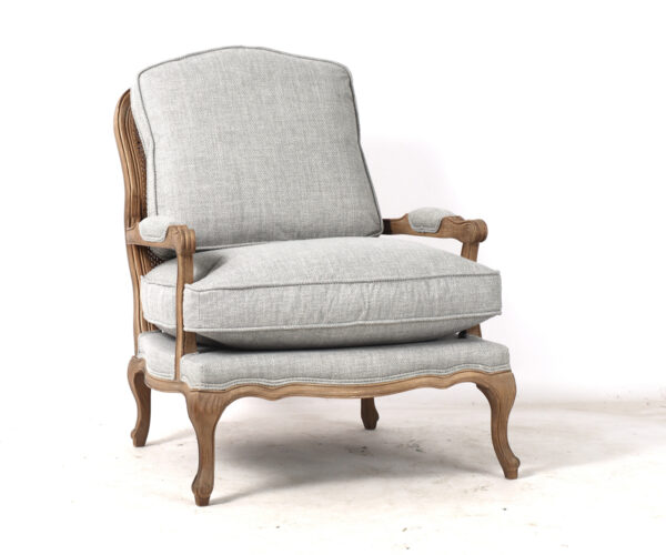 Marie-Antoinette Armchair in Swedish Grey - ETA Sept