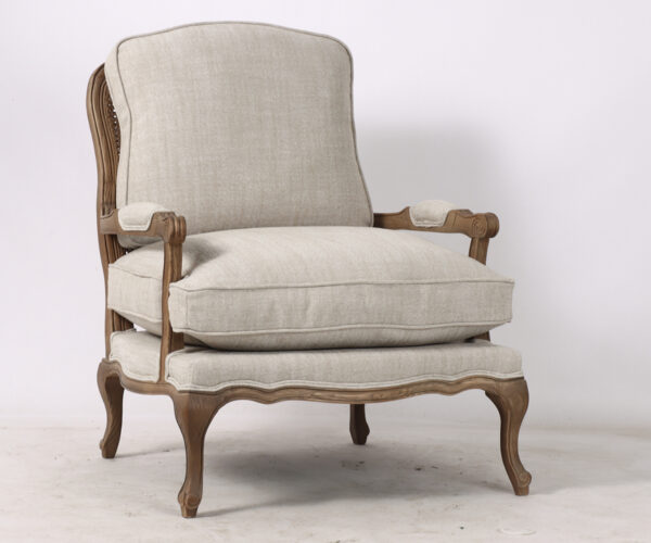 Marie-Antoinette Armchair in Linen - ETA Sept