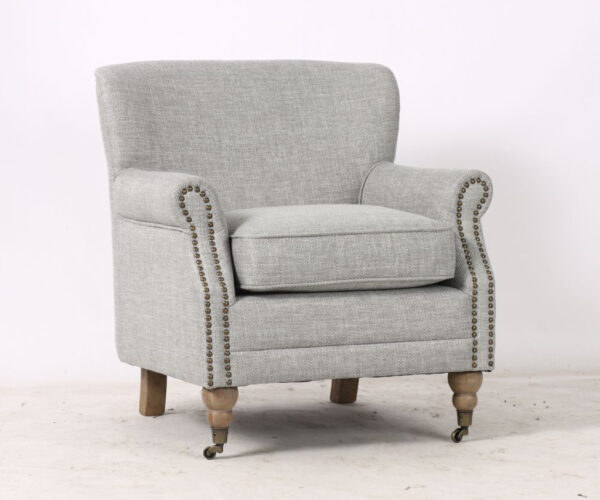 Oscar Armchair in Swedish Grey - ETA Sept