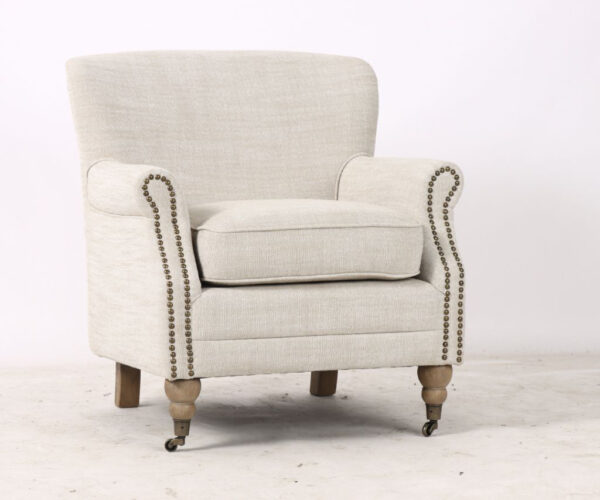 Oscar Armchair in Linen - ETA Sept