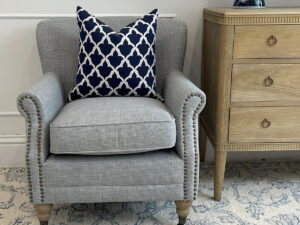Oscar Armchair in Swedish Grey