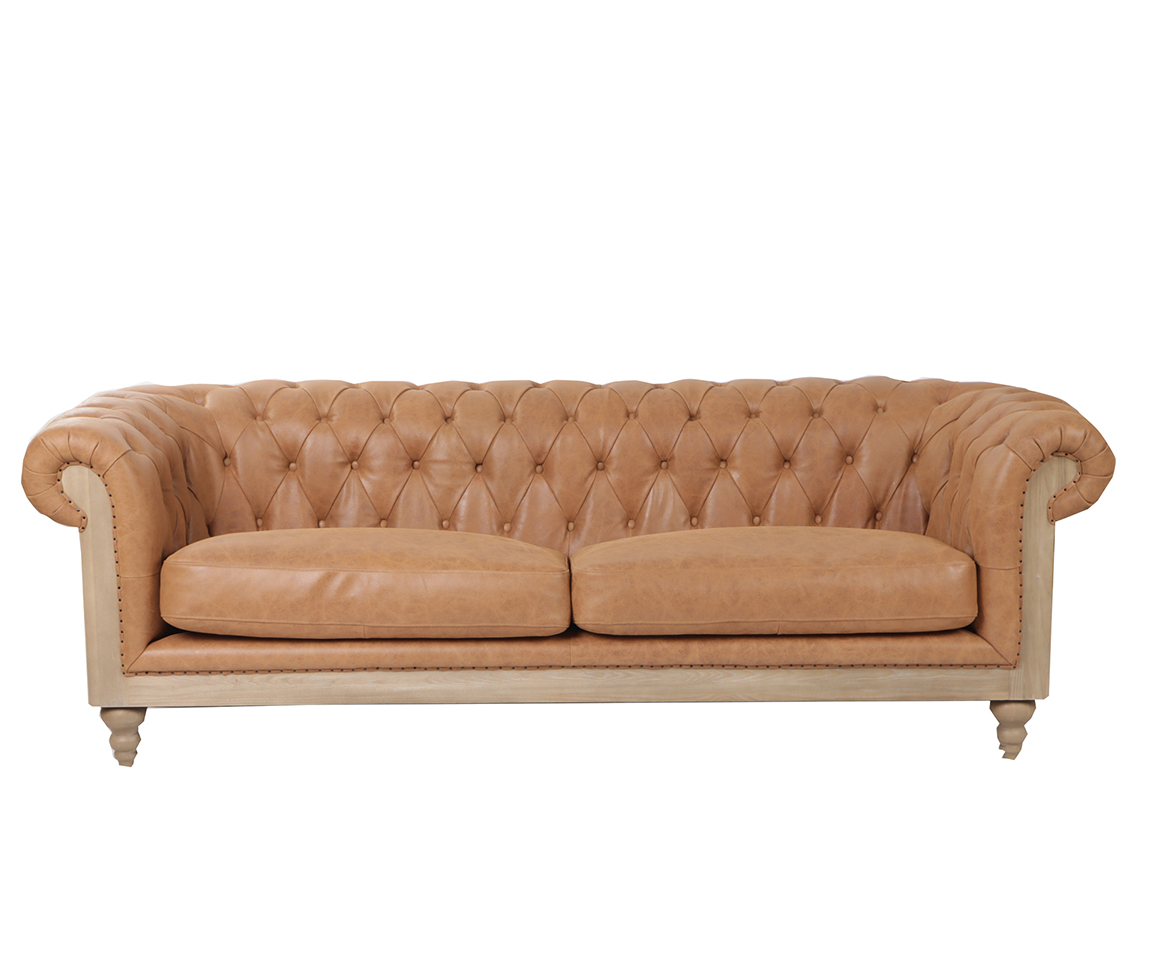 Pre-Order - Deconstructed Theodore Sofa in Tobacco Leather