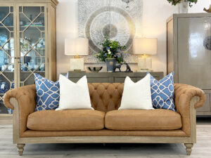 Deconstructed Theodore Sofa in Tobacco Leather