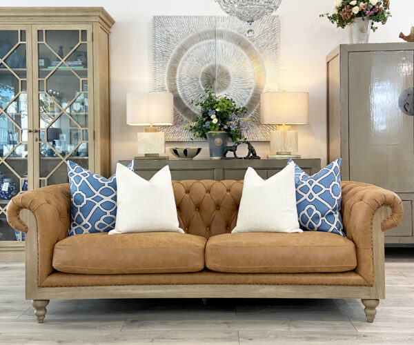 Pre-Order - Deconstructed Theodore Sofa in Tobacco Leather