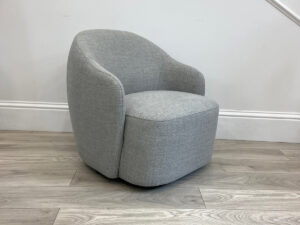 Finlay Swivel Chair in Swedish Grey
