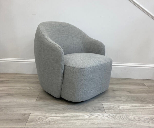 Finlay Swivel Chair in Swedish Grey