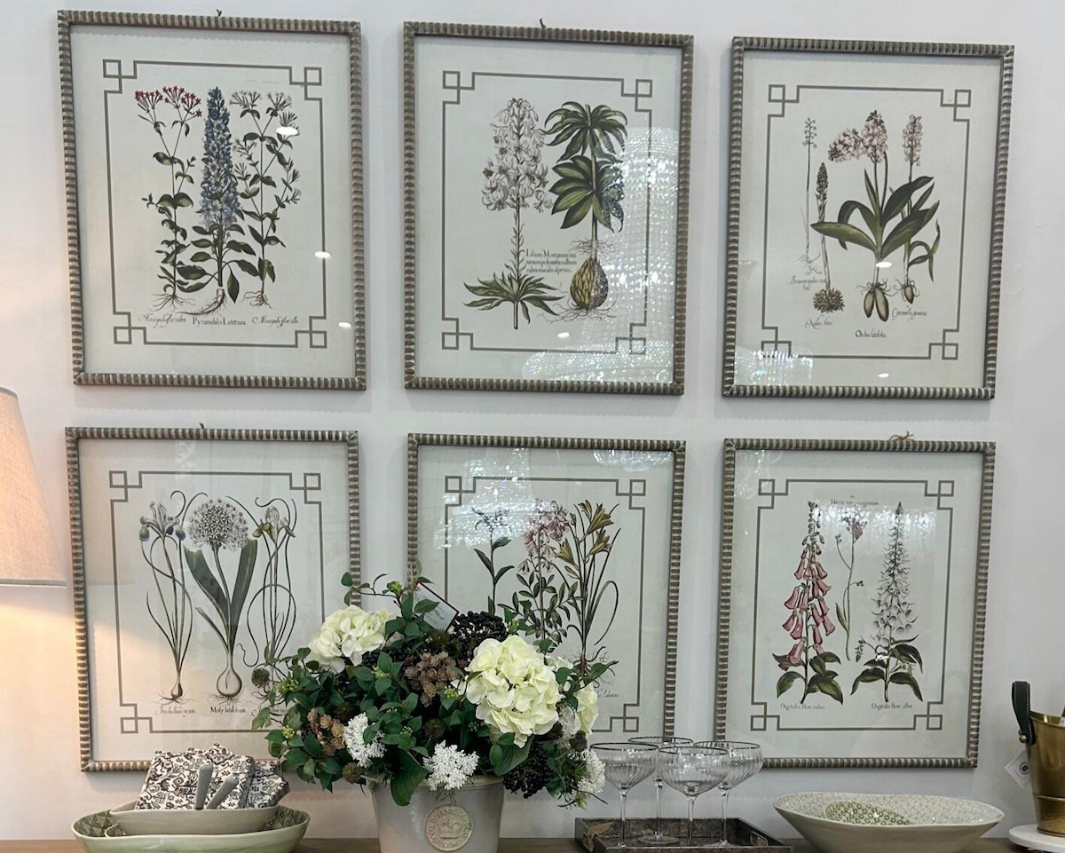 Set of 6 Framed Summer Garden
