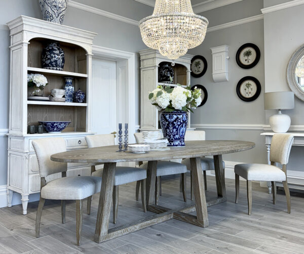 Hamptons Oval Dining Table, 280cm