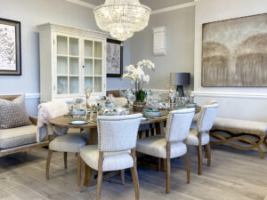PRE-ORDER - Hamptons Oval Dining Table, 220cm & 6 Lars Dining Chairs
