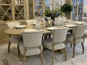 Hamptons Oval Dining Table, 280cm