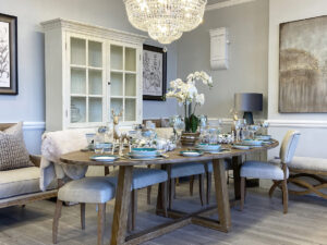 PRE-ORDER - Hamptons Oval Dining Table, 280cm & 8 Lars Dining Chairs