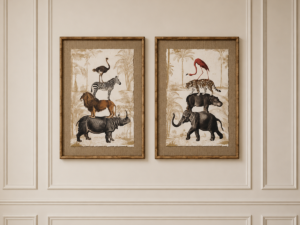 Set of 2 Framed Prints -  In The Wild -DISCONTINUED