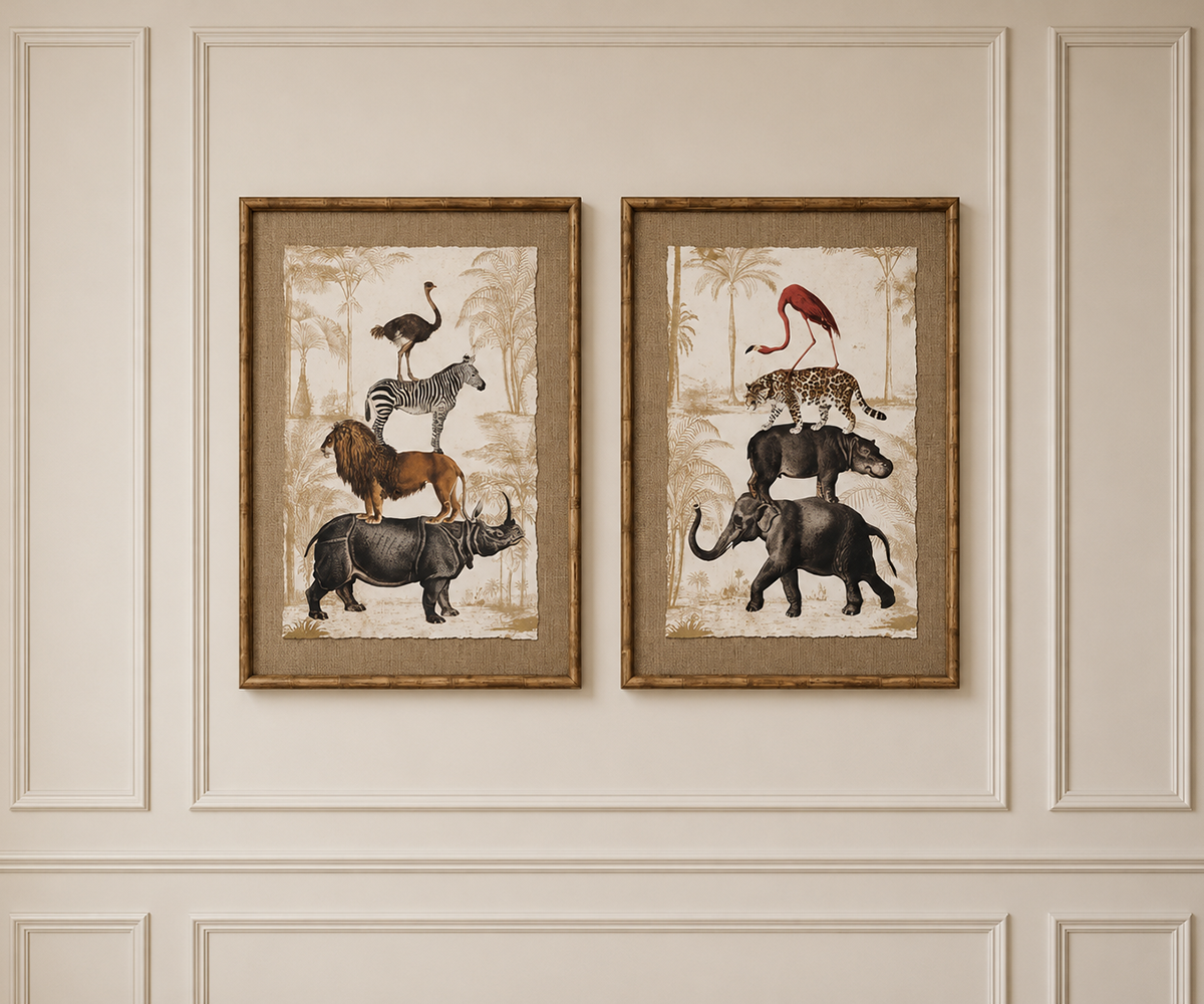 Set of 2 Framed Prints -  In The Wild -DISCONTINUED