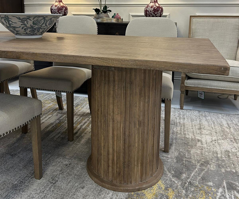 Finlay Solid Oak Dining Table, 300cm