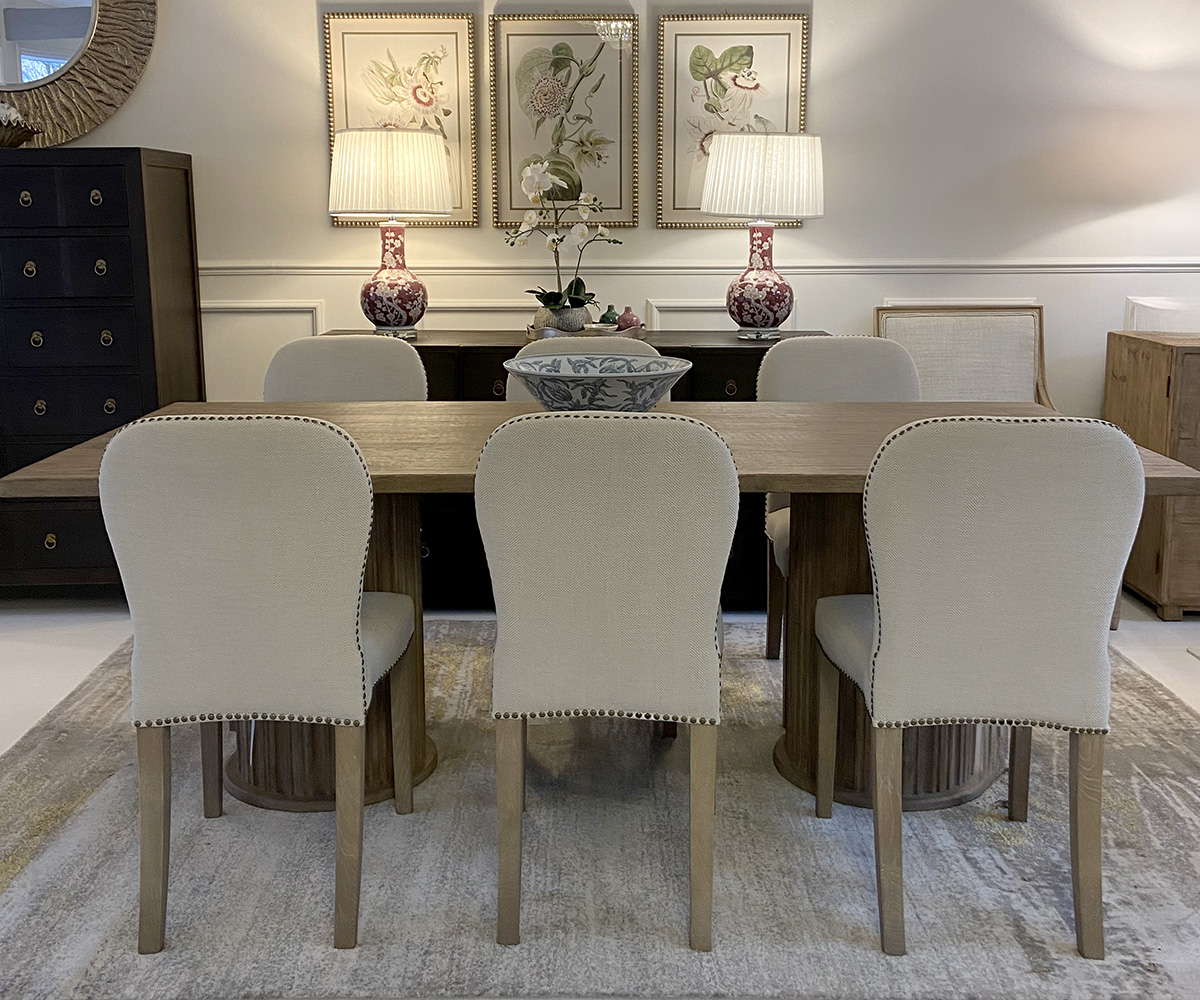 Finlay Solid Oak Dining Table, 220cm