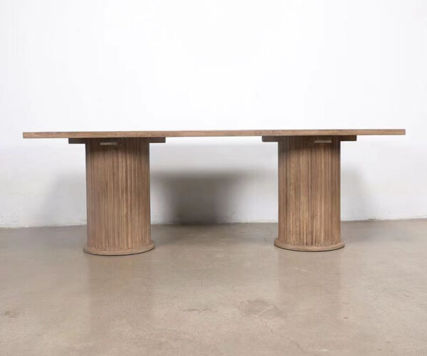 Finlay Solid Oak Dining Table, 220cm