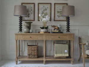 PRE-ORDER - Astor Oak 2 Drawer Console Table