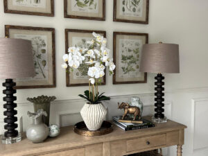 Real Touch Orchid in Decorative Cream Pot, 29.5"
