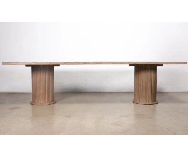 Finlay Solid Oak Dining Table, 300cm