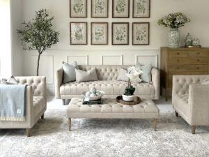 Complete Set - Lars Seater Sofa, Footstool & 2 Armchairs in Clay Leather 