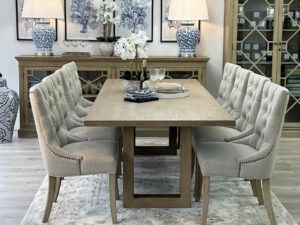 PRE-ORDER - Newport Dining Table 240cm & 8 Ava Dining Chairs