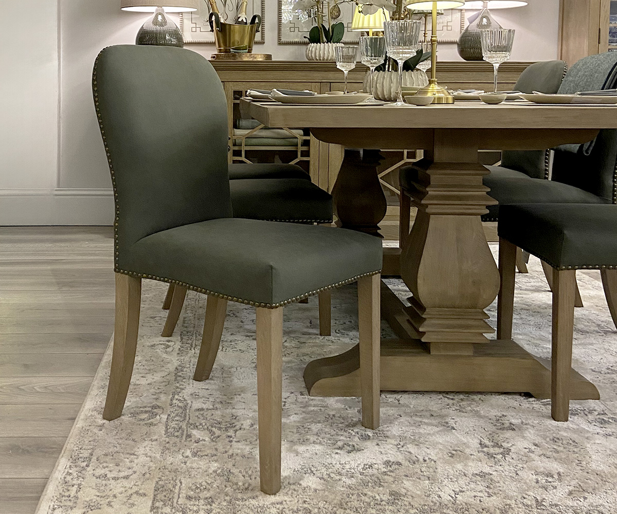 Henley Dining Chair in Olive Green