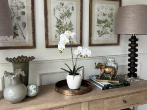 Real Touch Orchid in White Pot, 21"