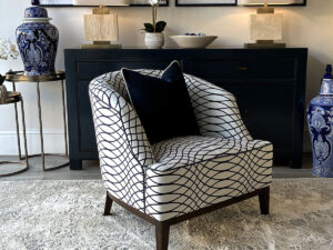 Archie Armchair in Portofino Ink