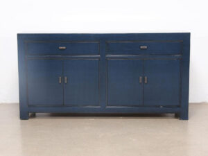 Oriental Style Mei 4 Door 2 Drawer Sideboard in Indigo
