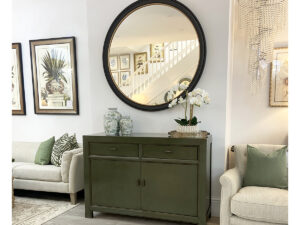 Oriental Style Mei 2 Door 2 Drawer Sideboard in Moss