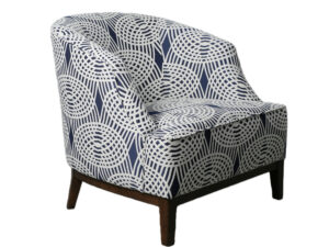 Archie Armchair in Mondello Indigo