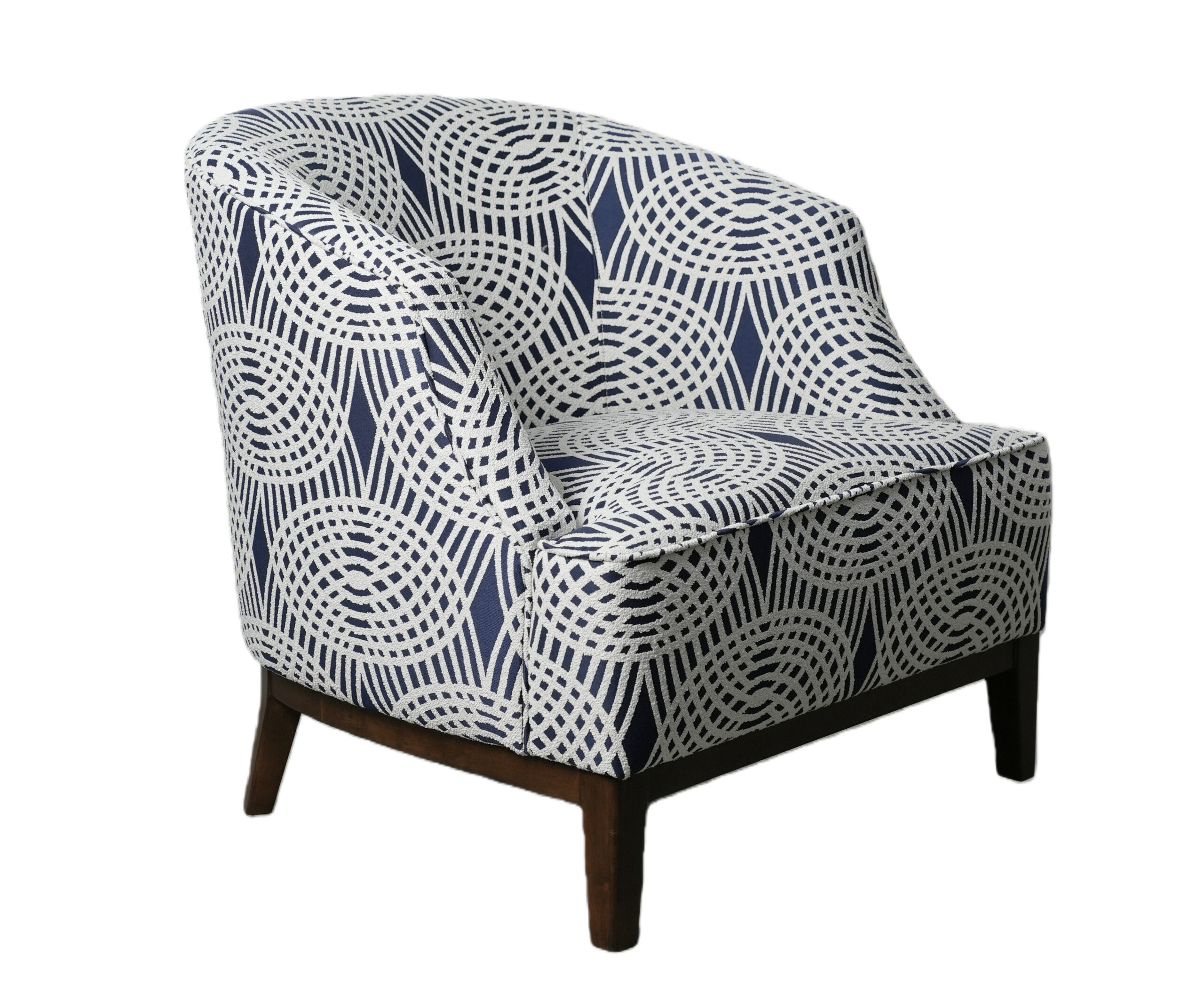 Archie Armchair in Mondello Indigo