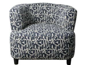 Hugo Armchair in Positano Ink