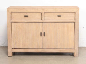 Oriental Style Mei 2 Door 2 Drawer Sideboard in Natural Light Oak